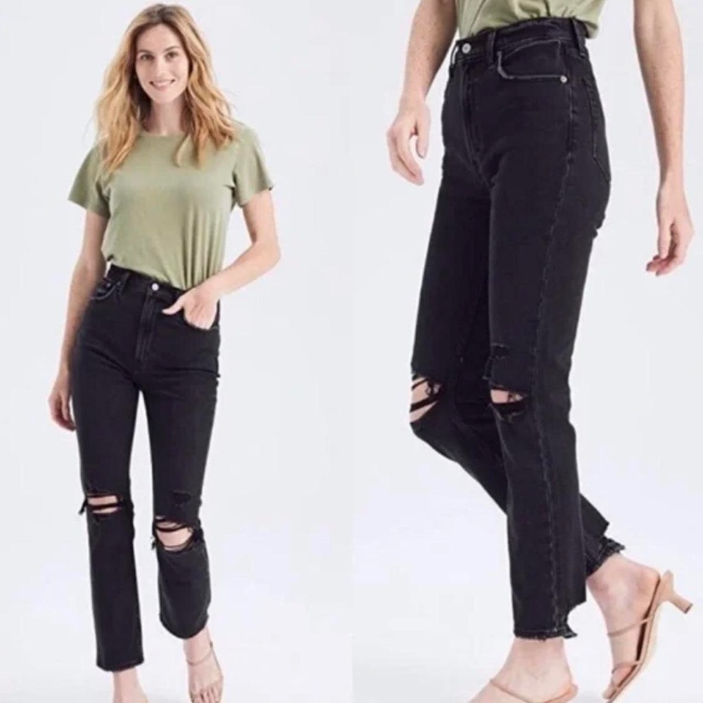 Abercrombie & Fitch Black Distressed Jeans 29/8